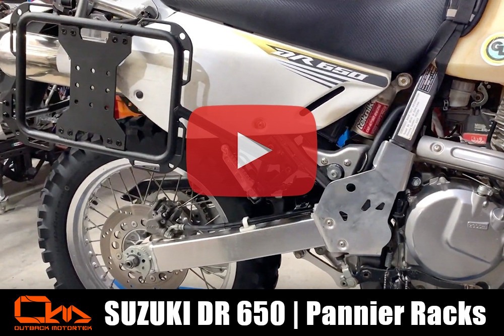 Suzuki DR 650 Telai Portaborse Installation