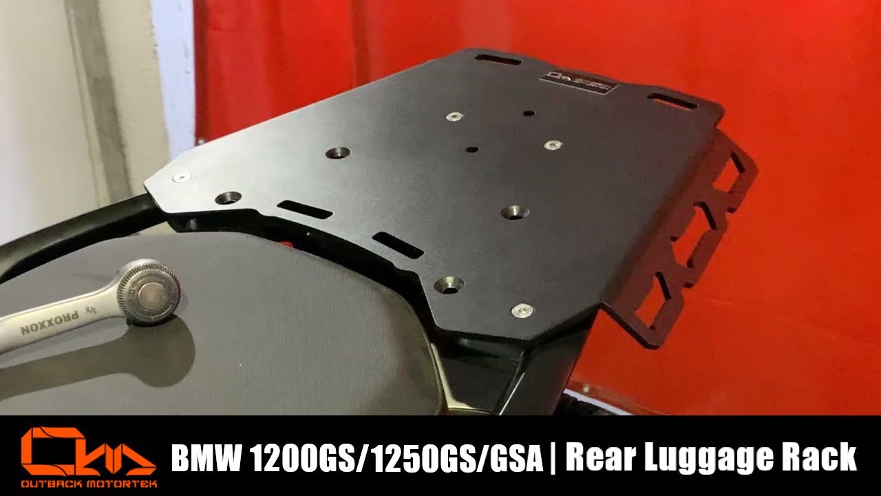 BMW 1200GS(A)/1250GS(A) Piastra Portaborsa Posteriore Installation